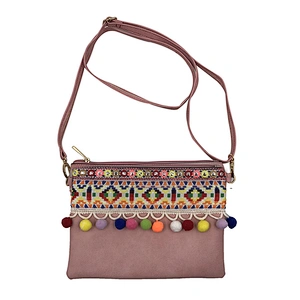Lady Handbag Sling Bohemia Ethnic Embroidery Crossbody Bag For Women