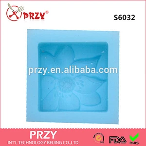 Lotus handmade silicone soap mold DIY mold