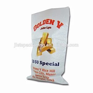 plastic grain, flour, rice, wheat, fertilizer pp woven packing bag 50kg