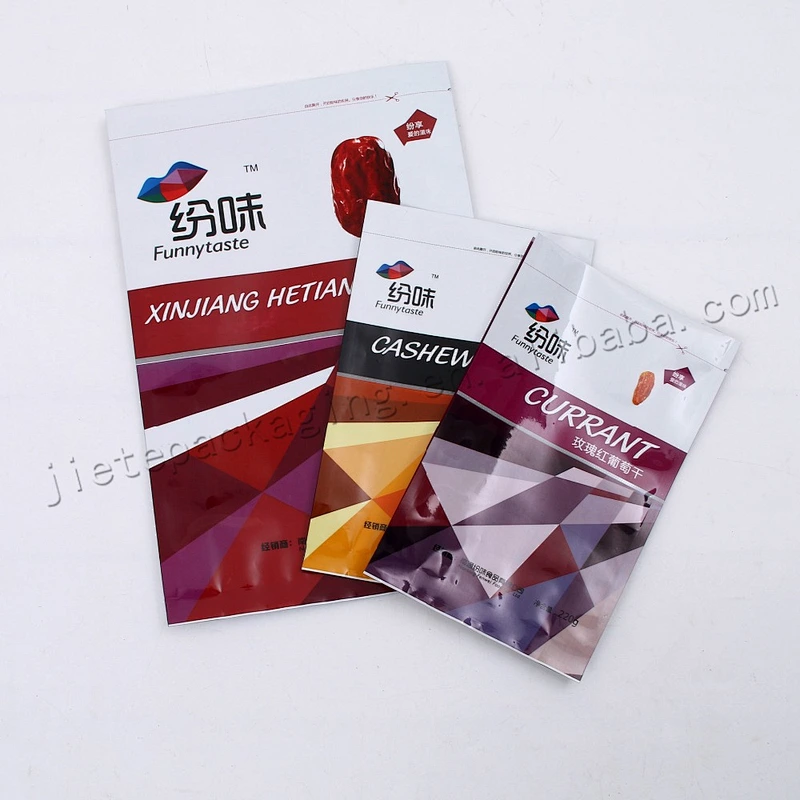 Factocy sale Heat Seal aluminum Foil poly snack packaging Bags