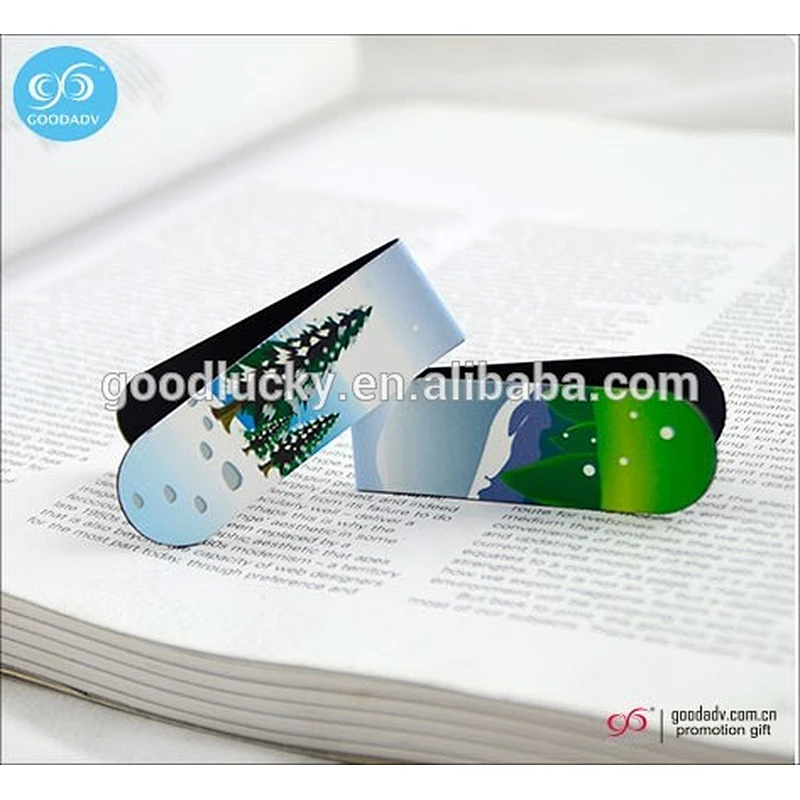 OEM manufacture gift magnet bookmarks clip