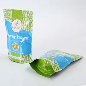 Green PE bag for snack packaging wholesale