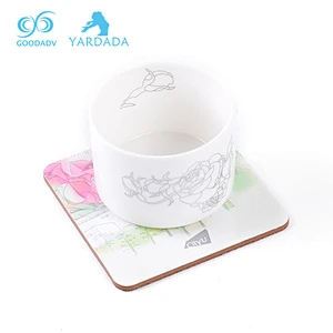 2018 promotional MDF blank sublimation wood beer coasters