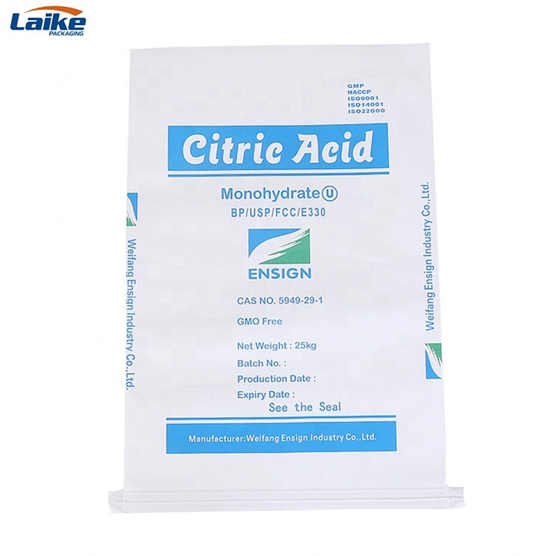 25kg 50kg bopp laminated  pp woven plastic fertilizer packaging bag with PE  liner bag