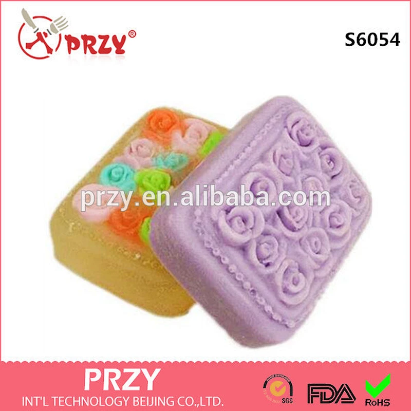 Valentine's day series 12 rose handmade silicone soap mold