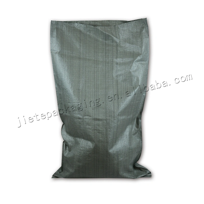 Recycled gray,green plastic pouch pp woven packing bag for courier and freight