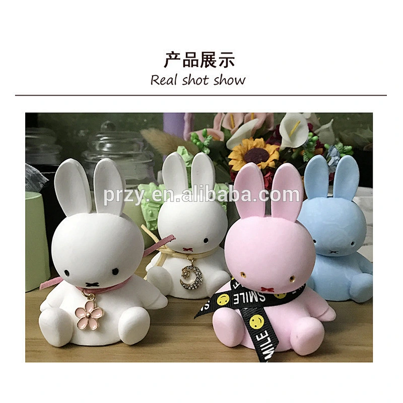 PRZY 2018 new rabbit 2d silicone soap mold food grade handmade soap mould silicone candle mold