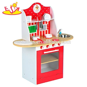 2018 venta al por mayor juego de cocina de juguete de madera para bebés juego de rol niños juego de cocina de juguete de madera mejores niños juego de cocina de juguete de madera W10C130