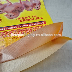 25kg plastic feed packaging bags, poultry feed bags, pp woven cattle feed bags