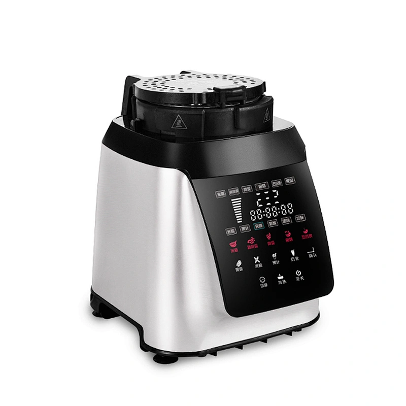 LED control electric juice and fruit blender machine with stainless steel cutting blade