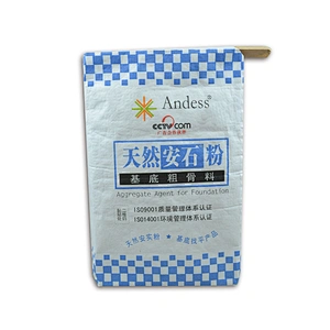 20kg 25kgkraft paper block bottom valve bag for packing putty, mortar, glue, cement packaging bag