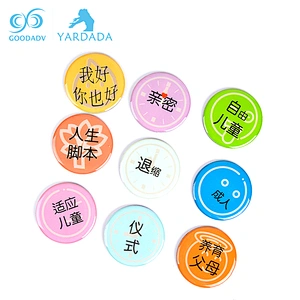 Hot sale custom round epoxy fridge magnet for souvenir gifts