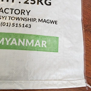 25kg white pp woven bag for Corn, flour,bean packaging