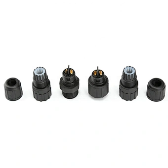 2pin M16 waterproof connector for LED lighting M16 assembly waterproof ip67 cable connector