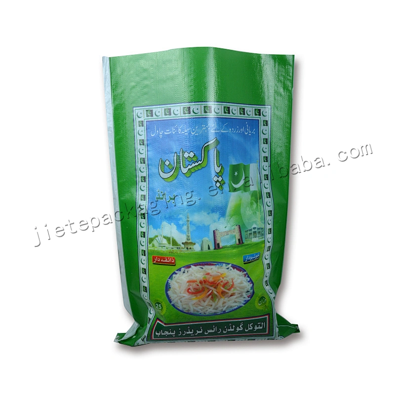 Low price customized 25kg bopp laminated pp woven rice packaging bag