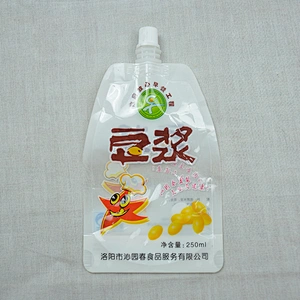 PE stand up abnormality nozzle plastic food bag for snack packaging