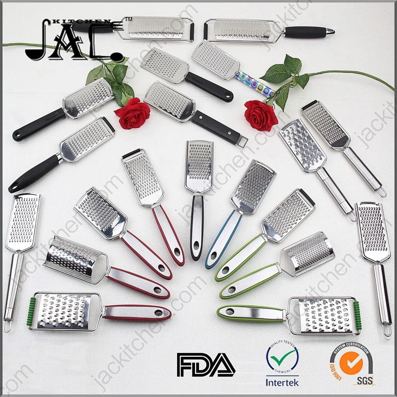 Stainless Steel Lemon Zester And Cheese Grater With Protect Cover