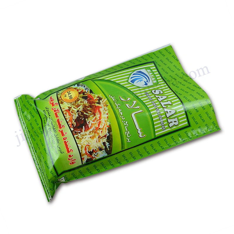 Wholesale design printed plastic 25kg sack pp woven basmati rice packaging bag