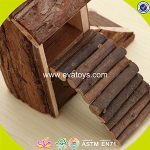 2018 New design wooden mini hamster pet house lovely wooden mini hamster pet house popular wooden mini pet house W06F018