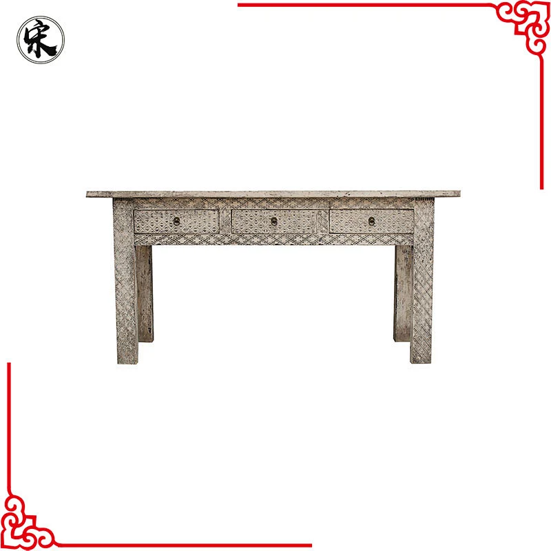 wholesale chinese vintage rustic reclaimed wood side table furniture