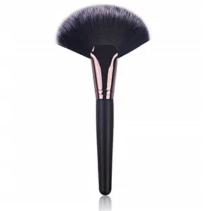 Wholesale makeup tools custom logo makeup fan powder blush contour brush
