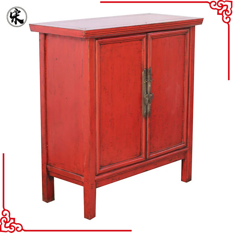 chinese antique old solid wood pine sideboard furniture