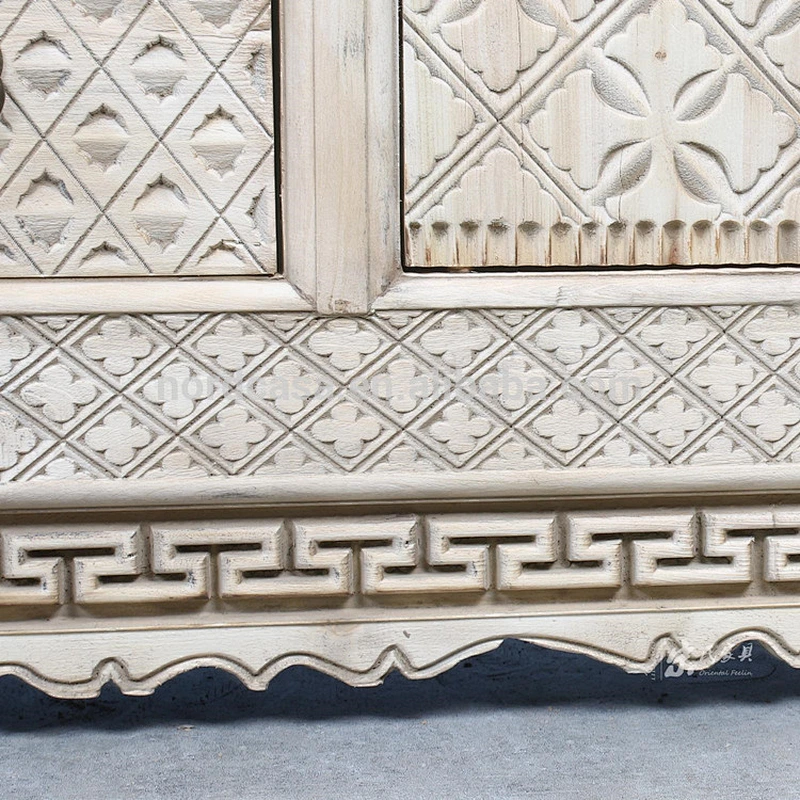 beijing factory hand carved naturel wood color chinese antique furniture