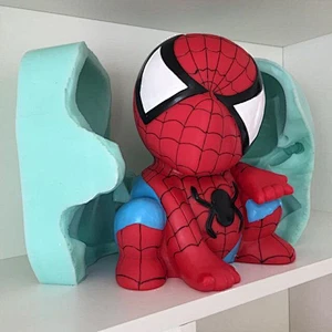 Superman Spider molds Cartoon Mousse mold 3D soap mould Silicone Candle Molds