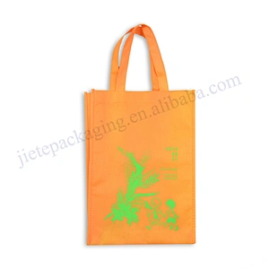 Orange Folding Non Woven Portable Bag for Shopping ,promotion and market