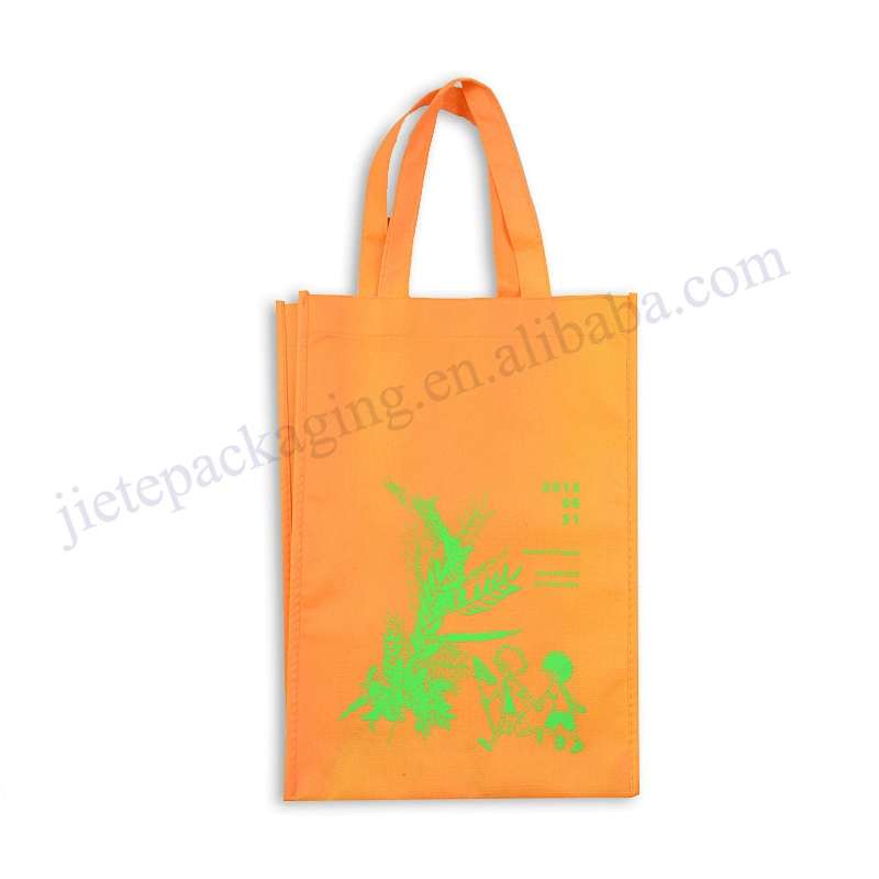Orange Folding Non Woven Portable Bag for Shopping ,promotion and market