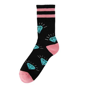 Custom Men's Design Athletic Fashion Design Athletic  Cartoon Jacquard Cotton Sport Skat Socks Custom Wholesale