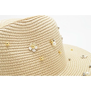 2016 Top sale wholesale striped floppy hat bowler straw hat