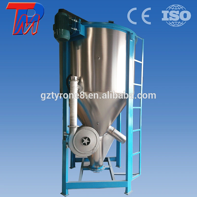 Plastic vertical  mixer with drying blower Tyrone plastic hopper mixing stirrer made in China