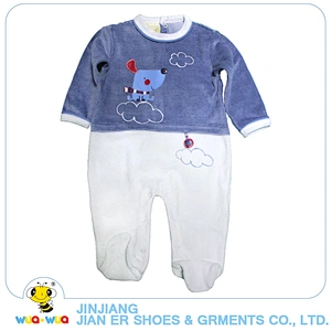 Custom logo animal pattern printed baby boy winter romper suit