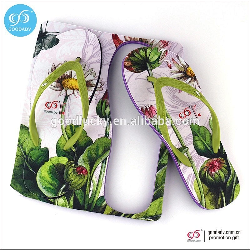 China factory customized printing eva beach flip flop shoes flip flops with logo