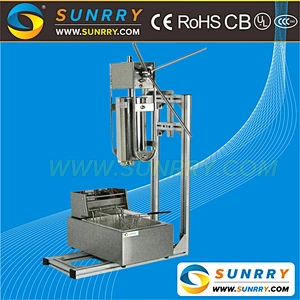5L Automatic Mini Churros Filling Machine For Sale Made Of Stainless Steel With 6L Electric Fryer (SUNRRY SY-CH5D)