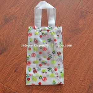 Customized plastic material polyethylene pe bag shopping packing bag