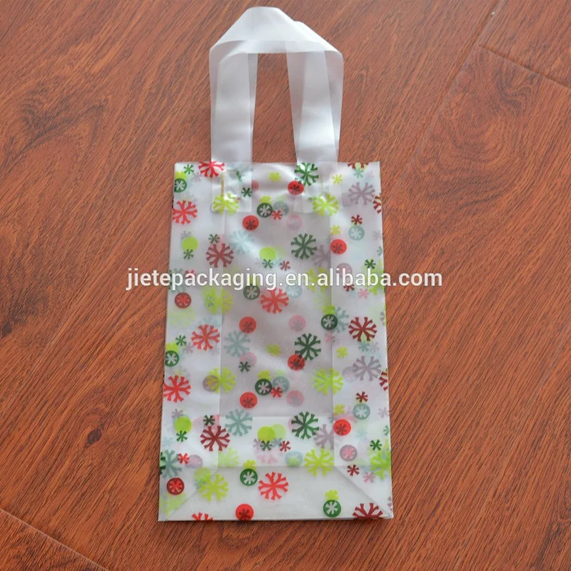 Customized plastic material polyethylene pe bag shopping packing bag