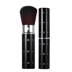 Wholesale high quality cosmetic makeup brush professional private label retractable blush powder make up brush