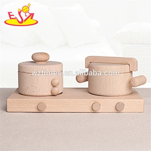 2018 großhandel neue design holzrollenspielzeug kinder natürliche holzrollenspielzeug lustiges kind holzrollenspielzeug W10B178