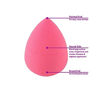 4pc latex free microfiber makeup sponge blender