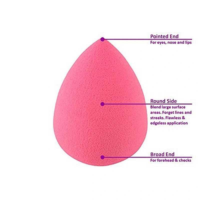4pc latex free microfiber makeup sponge blender