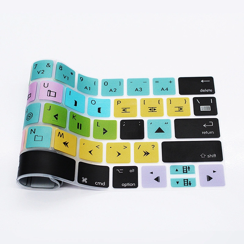 Avid Media Composer Shortcuts Silicone Keyboard Cover for mac book touch bar 13 15 2018 new air keyboard cover