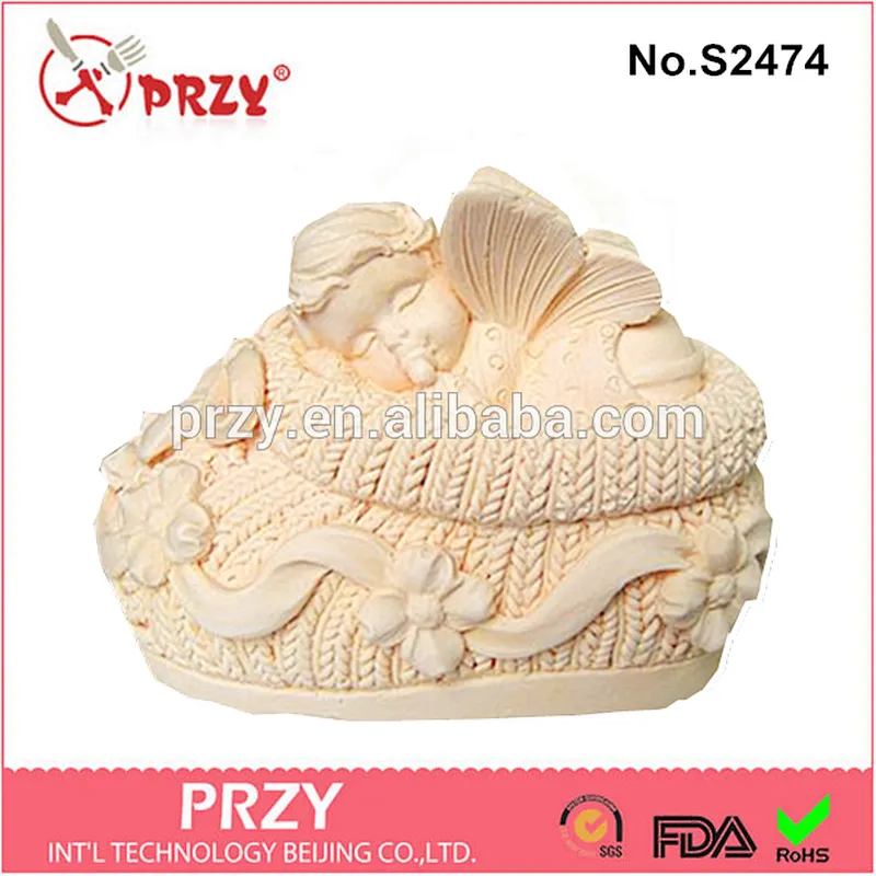 PRZY s2474 DIY Silicone Naptime Baby Bootie Boy Soap Mold