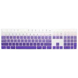 Rainbow laptop silicone keyboard skin keyboard protector for Magic Keyboard with Numeric Keypad A1843 MQ052LL/A Released in 2017