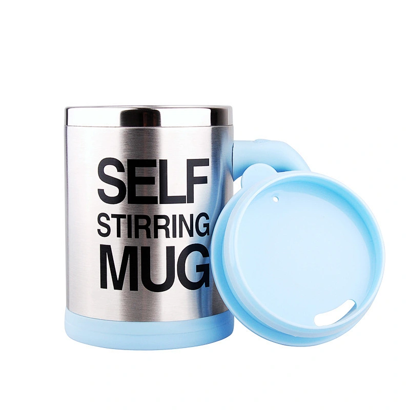 China wholesale price coffee auto- mixing self stirring mug with handle self stirring milk mug for home and office