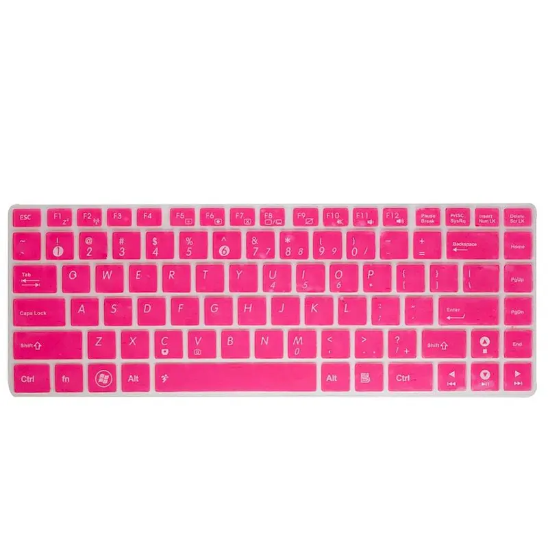 Silicone keyboard covers keyboard skins laptop keyboard cover for asus A43 A45 A45V X401 N46 U44 U44SG X43B S46 K46 k45