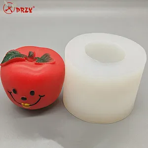 New design cute 3D Cartoon orange fruit soap mould silicone grape banana Soap silicone cake molds