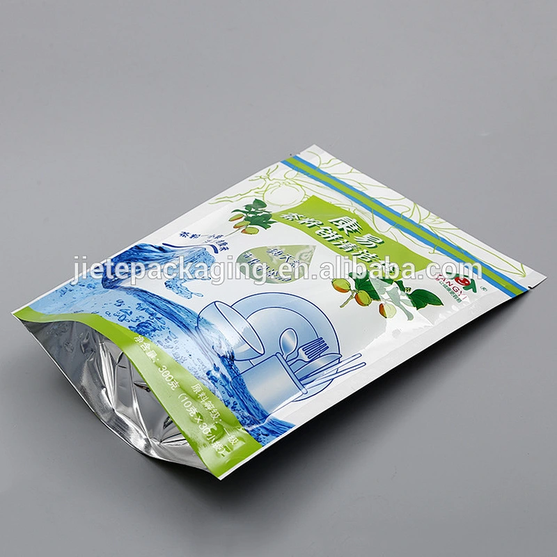 Customized plastic material polyethylene pe bag for tea seed washing powder