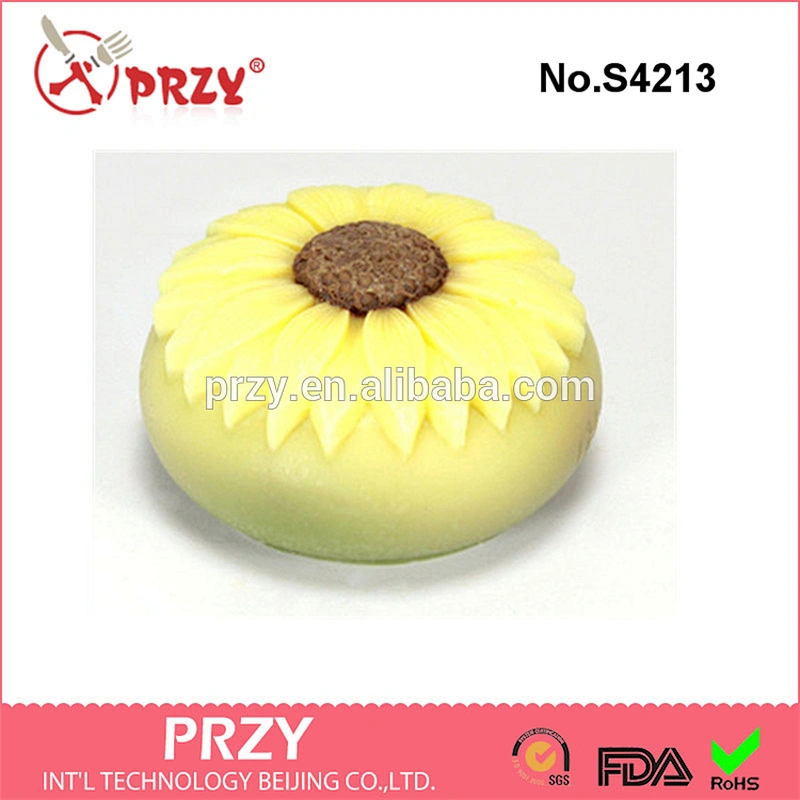 S4213 PRZY Sun flower II - Handmade Silicone Soap Mold Candle Mould Diy Craft Molds custom silicone soap molds